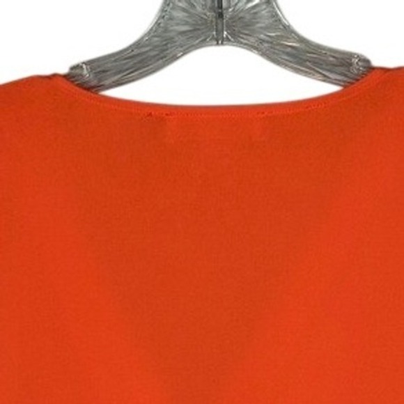 Michael Kors MK Faux Wrap Dress- Orange Size Large - Picture 6 of 11